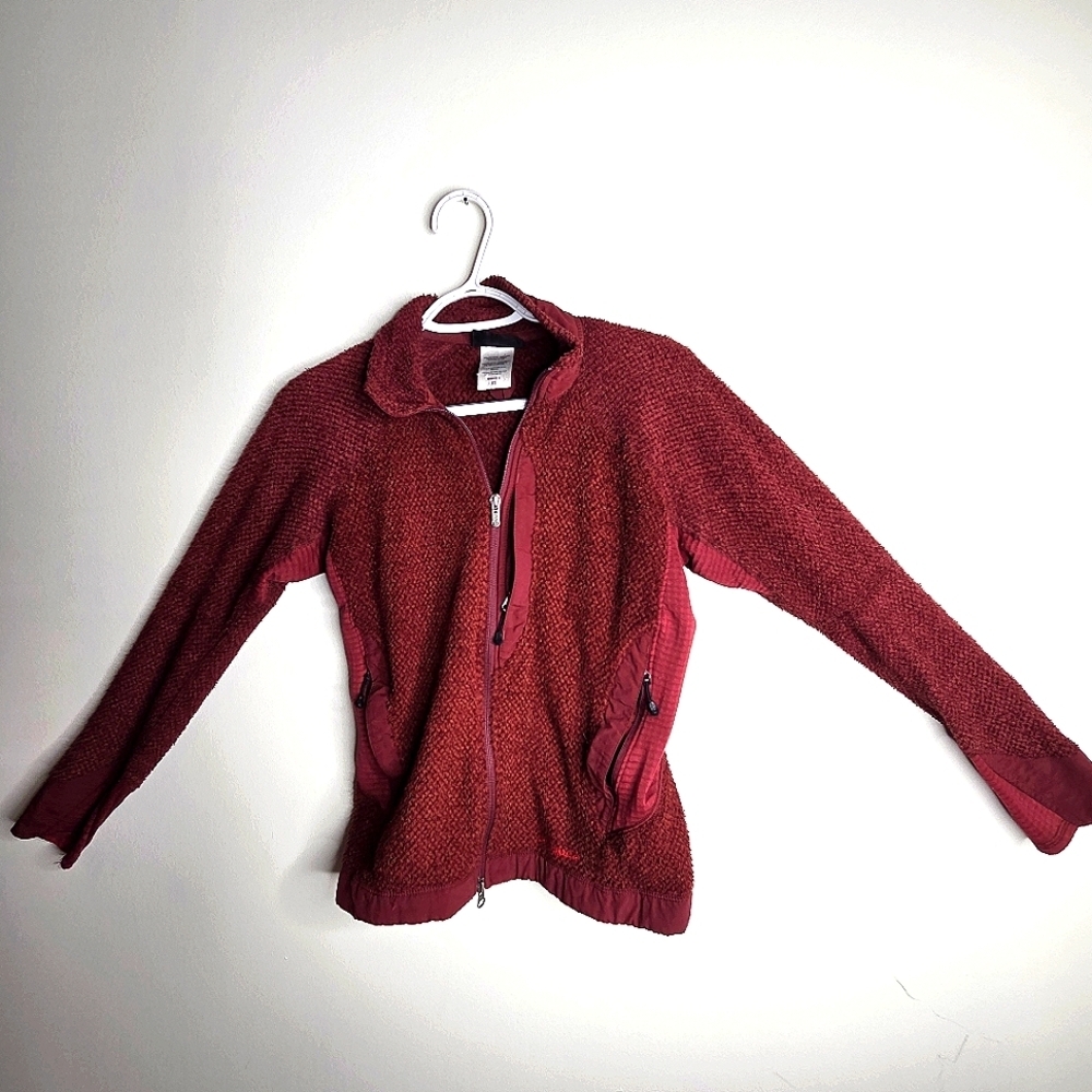 Patagonia - Women's Red Fleece Full Zip Jacket - Size XS